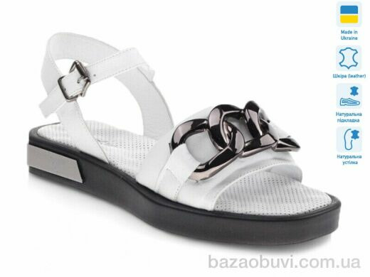 Prime-Opt Prime 22110-A-06 білий шкіра літо 2022, 559.00, 8, 36-41