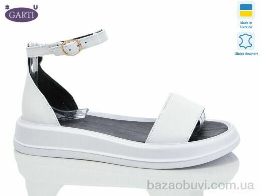 Garti 0183 біла шкіра, 580.00, 6, 36-40