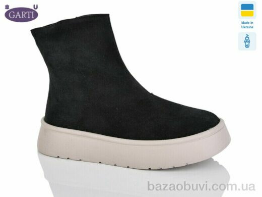 Garti 445 чорний замш-беж, 890.00, 6, 36-40