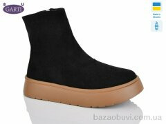 Garti 445 чорний замш-корич, 890.00, 6, 36-40