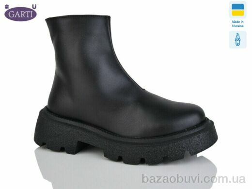 Garti 6725 чорна шкіра хутро, 980.00, 6, 36-40