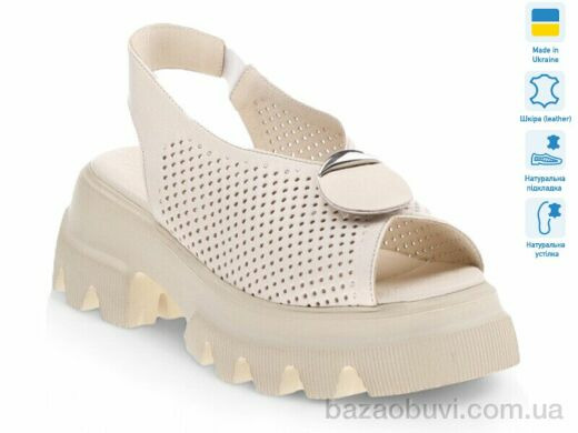 Prime-Opt Prime 0061-254 беж шкіра літо 2022 BEJ, 639.00, 8, 36-41