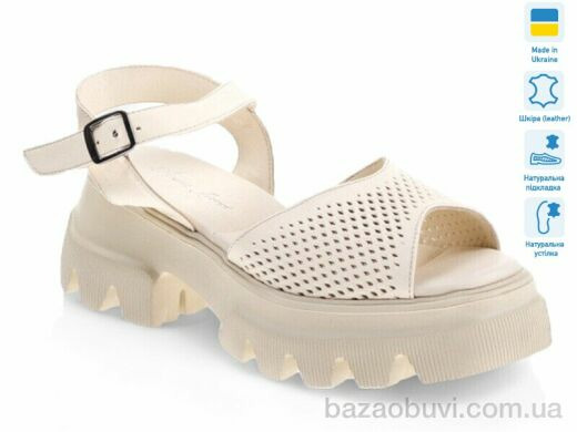 Prime-Opt Prime 0069-254 беж шкіра літо 2022, 639.00, 8, 36-41