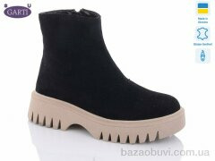 Garti 6722 чорний замш-беж хутро, 850.00, 6, 36-40
