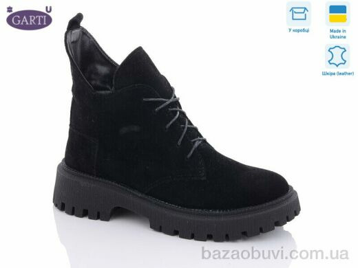 Garti 398 чорний замш хутро, 850.00, 6, 36-40