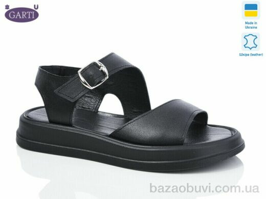 Garti 0138 чорна шкіра, 490.00, 6, 36-40