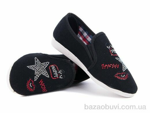 Selena Эспадриль камни звезда черные, 75.00, 8, 30-35