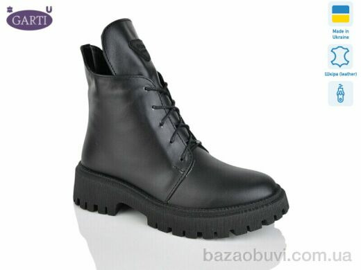 Garti 348 чорна шкіра хутро, 1040.00, 6, 36-40