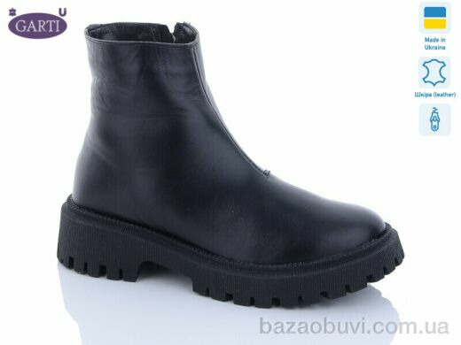 Garti 6723 чорна шкіра хутро, 890.00, 6, 36-40