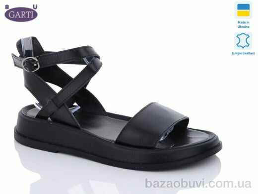 Garti 0145 чорна шкіра, 580.00, 6, 36-40