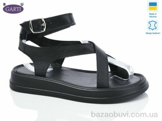 Garti 0191 чорна шкіра, 490.00, 6, 36-40