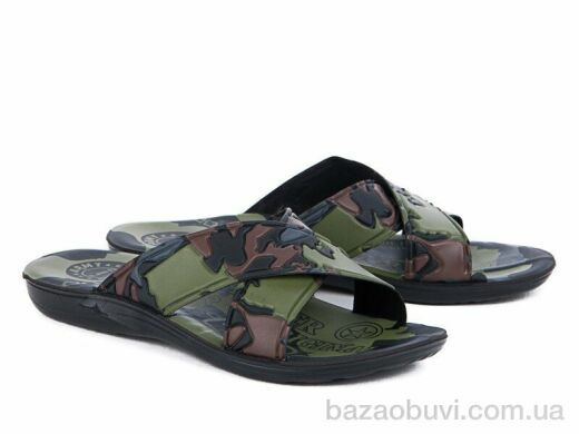Selena камуфляж тапок зеленый, 95.00, 6, 40-45